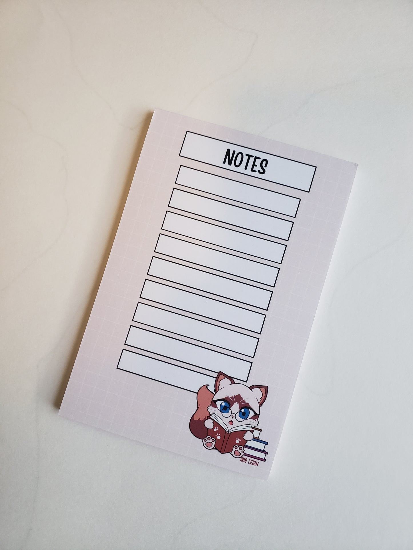 Cat Reading Notes Notepad