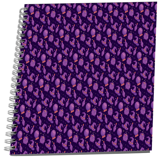 Purple Witch Print Dot Journal