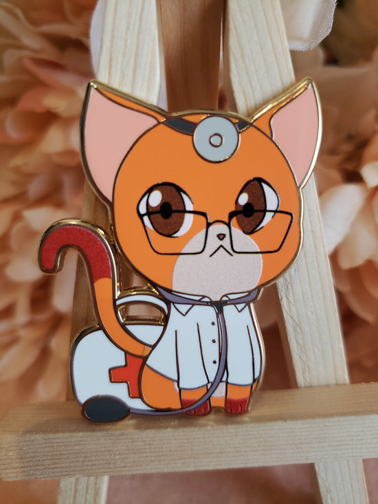 Doctor Abyssinian Hard Enamel Pin