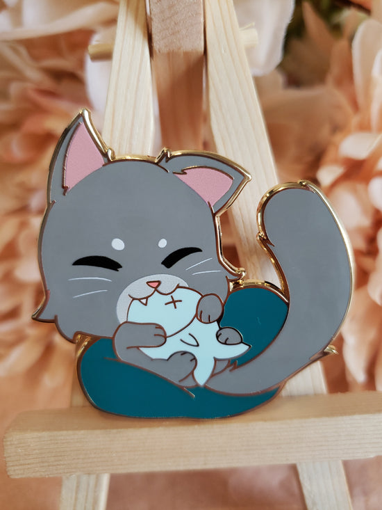 Hungry Kitty Hard Enamel Pin