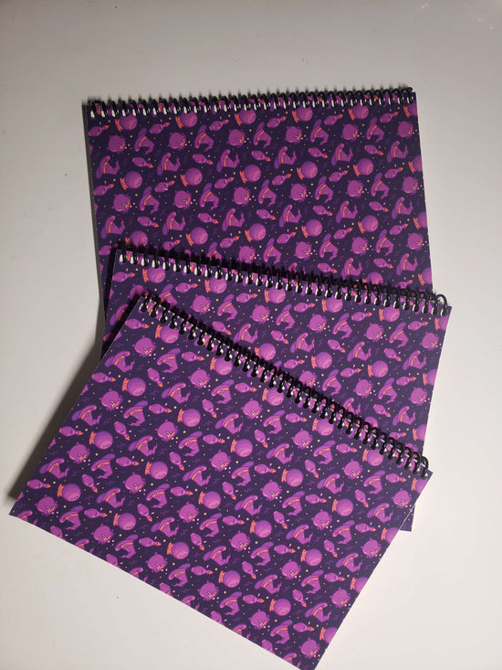 Purple Witch Print Dot Journal