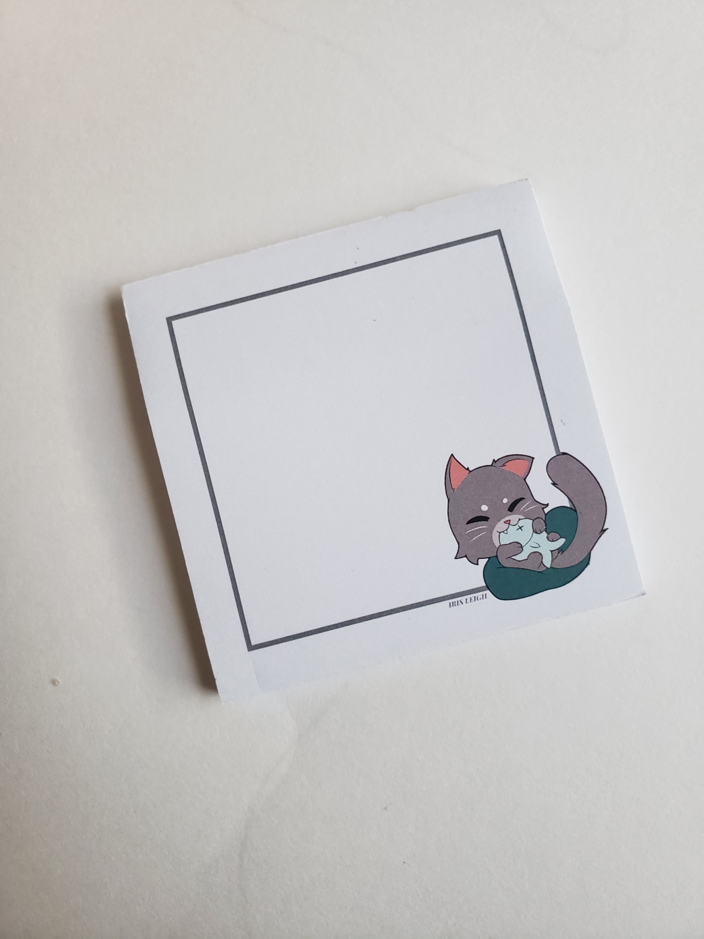 Gray Sticky Note Gray Kitty Sticky Notes – irisleighauthor