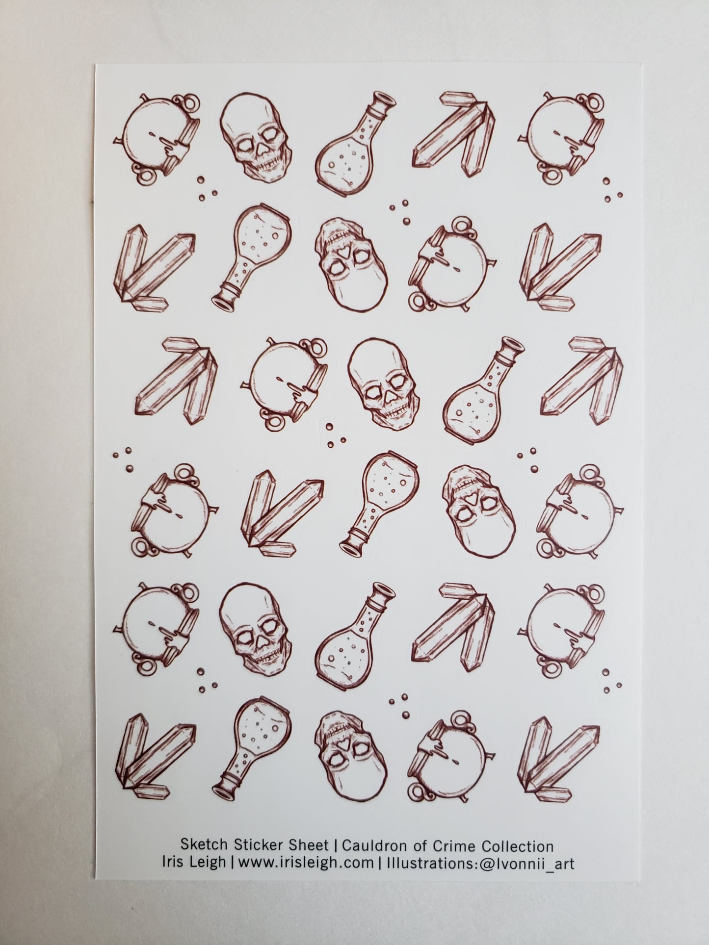 Sketch Sticker Sheet – irisleighauthor