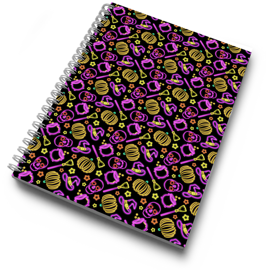 Neon Witch Print Dot Journal